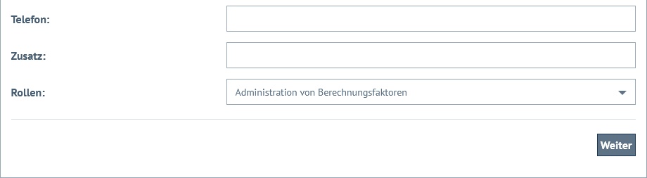 Zuweisung der Administrationsberechtigung (Schritt 3)