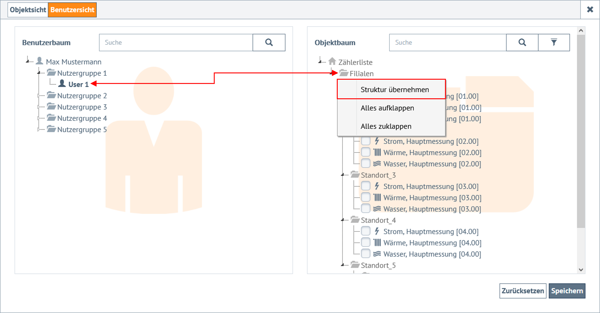 Übertragung von Objektstrukturen